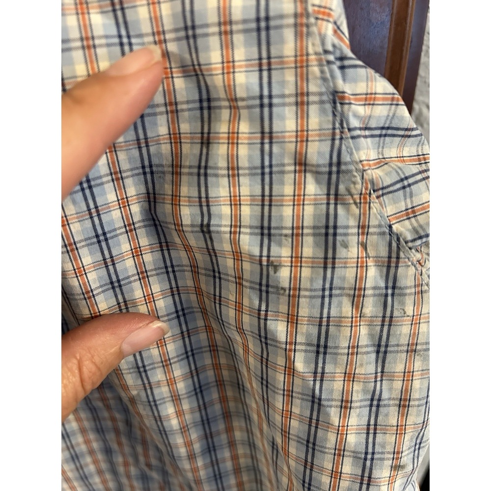 Ariat Pro Series Western Shirt Mens XXL Blue Plaid Long Sleeve Button Down - Picture 3 of 8